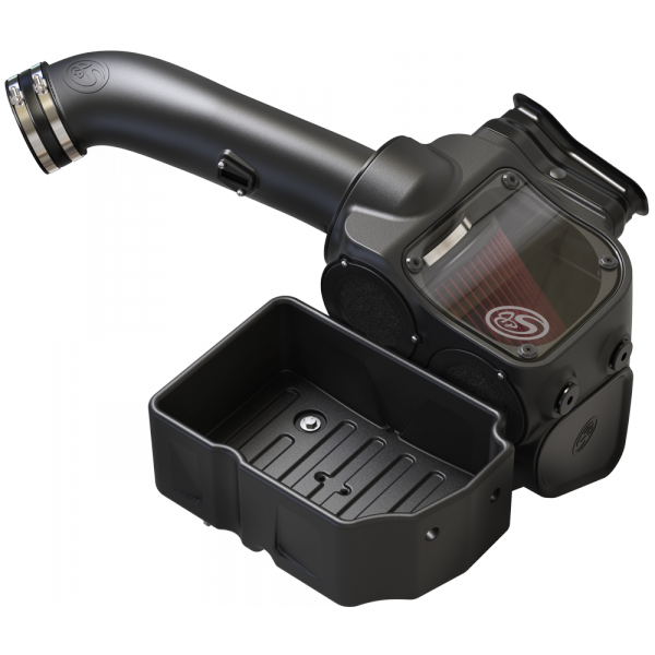S&B 75-5085-BKJF Cold Air Intake For 17-19 Ford F250 F350 V8-6.7L Powerstroke Cotton Cleanable Red S&B - Truck Part Superstore