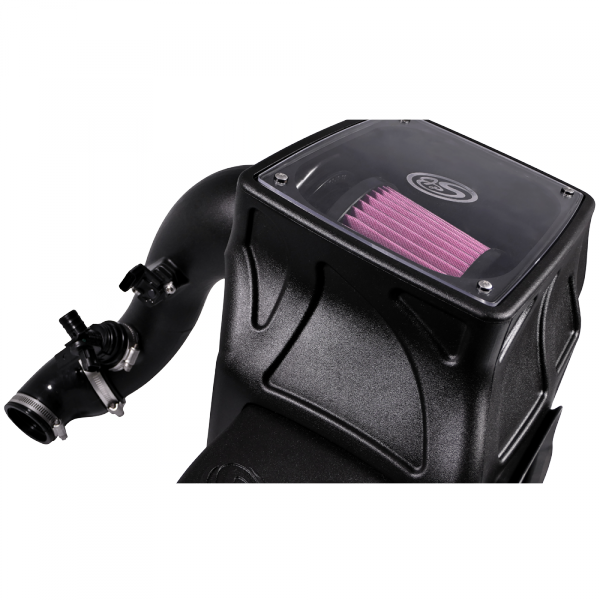 S&B 75-5086-BKJF Cold Air Intake For 16-19 Chevrolet Colorado GMC Canyon 2.8L Duramax Cotton Cleanable Red S&B - Truck Part Superstore