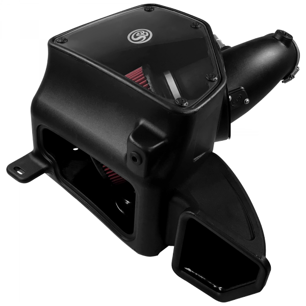 S&B 75-5087-BKJF Cold Air Intake For 14-18 Dodge Ram 2500/ 3500 Hemi V8-6.4L Cotton Cleanable Red S&B - Truck Part Superstore