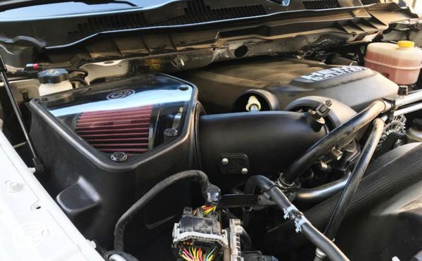 S&B 75-5087D-BKJF Cold Air Intake For 14-18 Dodge Ram 2500/ 3500 Hemi V8-6.4L Dry Extendable White S&B - Truck Part Superstore