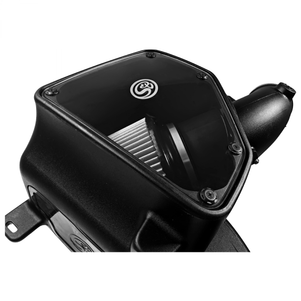 S&B 75-5087D-BKJF Cold Air Intake For 14-18 Dodge Ram 2500/ 3500 Hemi V8-6.4L Dry Extendable White S&B - Truck Part Superstore