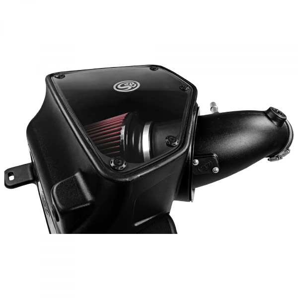 S&B 75-5087-BKJF Cold Air Intake For 14-18 Dodge Ram 2500/ 3500 Hemi V8-6.4L Cotton Cleanable Red S&B - Truck Part Superstore
