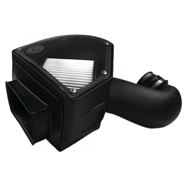 S&B 75-5090D-BKJF Cold Air Intake For 94-02 Dodge Ram 2500 3500 5.9L Cummins Dry Extendable White S&B - Truck Part Superstore