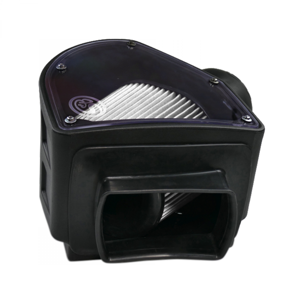 S&B 75-5090D-BKJF Cold Air Intake For 94-02 Dodge Ram 2500 3500 5.9L Cummins Dry Extendable White S&B - Truck Part Superstore