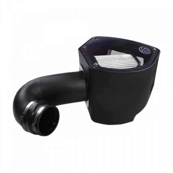 S&B 75-5090D-BKJF Cold Air Intake For 94-02 Dodge Ram 2500 3500 5.9L Cummins Dry Extendable White S&B - Truck Part Superstore