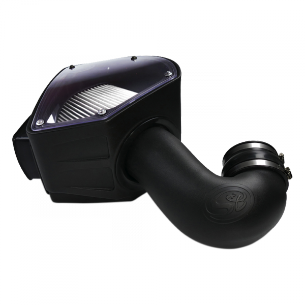 S&B 75-5090D-BKJF Cold Air Intake For 94-02 Dodge Ram 2500 3500 5.9L Cummins Dry Extendable White S&B - Truck Part Superstore