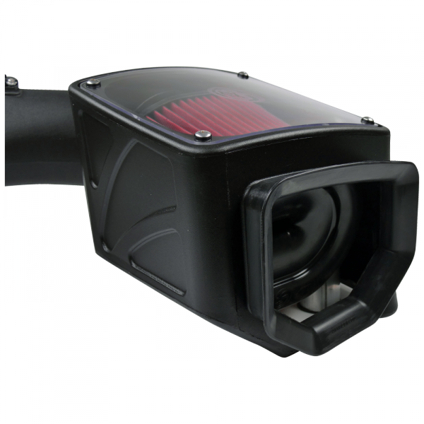 S&B 75-5091-BKJF Cold Air Intake For 07-10 Chevrolet Silverado GMC Sierra V8-6.6L LMM Duramax Cotton Cleanable Red S&B - Truck Part Superstore