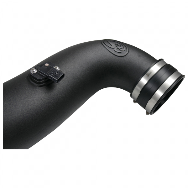 S&B 75-5091-BKJF Cold Air Intake For 07-10 Chevrolet Silverado GMC Sierra V8-6.6L LMM Duramax Cotton Cleanable Red S&B - Truck Part Superstore