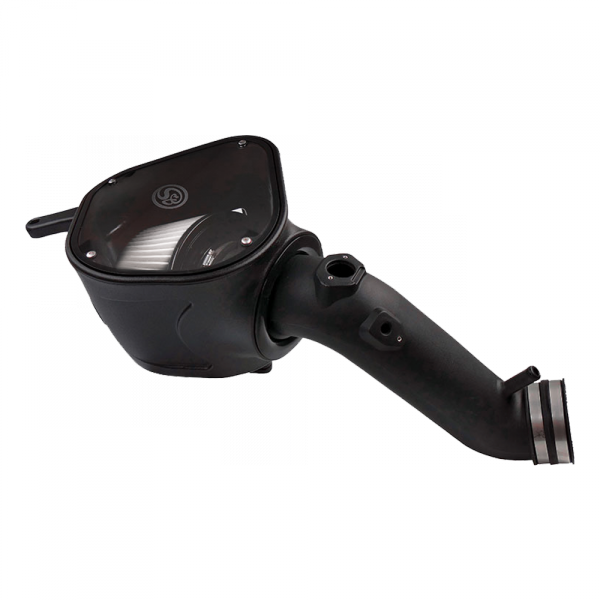 S&B 75-5092D-BKJF Cold Air Intake For 10-12 Dodge Ram 2500 3500 6.7L Cummins Dry Extendable White S&B - Truck Part Superstore