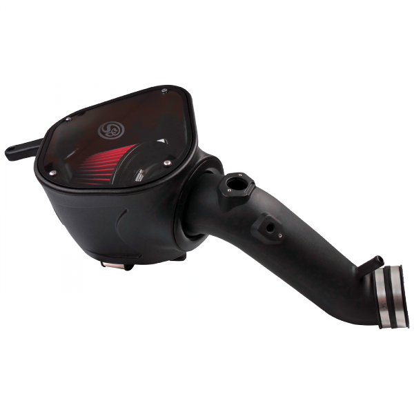 S&B 75-5092-BKJF Cold Air Intake For 10-12 Dodge Ram 2500 3500 6.7L Cummins Cotton Cleanable Red S&B - Truck Part Superstore