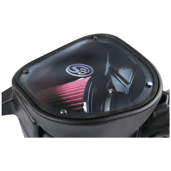 S&B 75-5093-BKJF Cold Air Intake For 07-09 Dodge Ram 2500 3500 4500 5500 6.7L Cummins Cotton Cleanable Red S&B - Truck Part Superstore