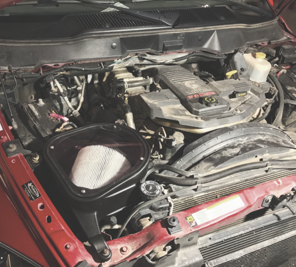 S&B 75-5094D-BKJF Cold Air Intake For 03-07 Dodge Ram 2500 3500 5.9L Cummins Dry Extendable White S&B - Truck Part Superstore