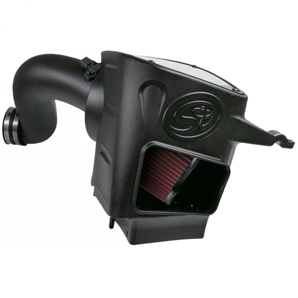 S&B 75-5094-BKJF Cold Air Intake For 03-07 Dodge Ram 2500 3500 5.9L Cummins Cotton Cleanable Red S&B - Truck Part Superstore