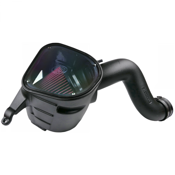 S&B 75-5094-BKJF Cold Air Intake For 03-07 Dodge Ram 2500 3500 5.9L Cummins Cotton Cleanable Red S&B - Truck Part Superstore