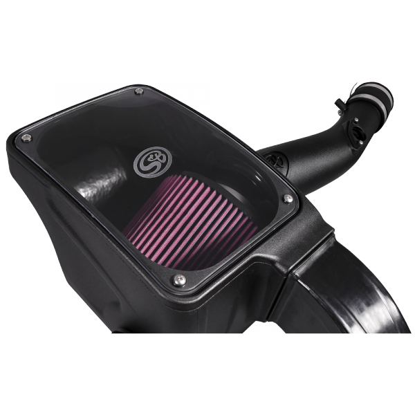 S&B 75-5096-BKJF Cold Air Intake For 16-18 Toyota Tacoma 3.5L Oiled Cotton Cleanable Red S&B - Truck Part Superstore