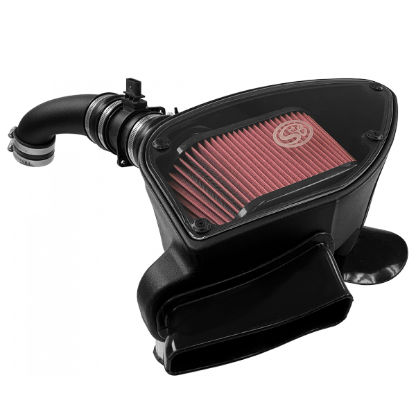 S&B 75-5099-BKJF Cold Air Intake For 10-14 VW 2.0L TDI , 2015 VW Jetta 2.0L TDI Cotton Cleanable Red S&B - Truck Part Superstore