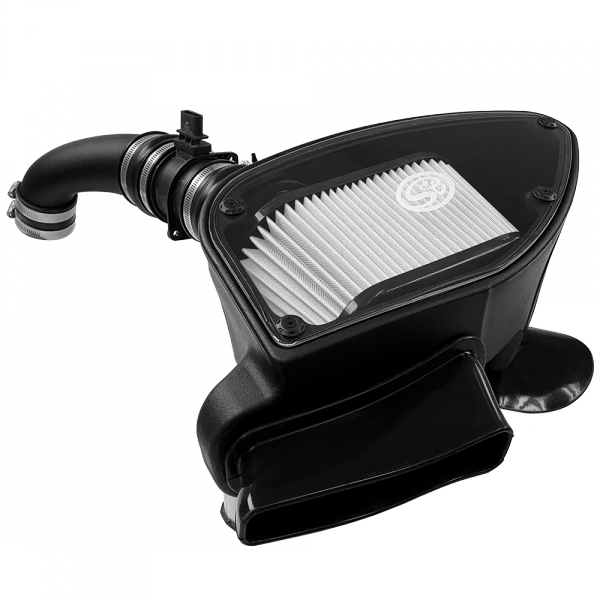 S&B 75-5099D-BKJF Cold Air Intake For 10-14 VW 2.0L TDI , 2015 VW Jetta 2.0L TDI Dry Extendable White S&B - Truck Part Superstore