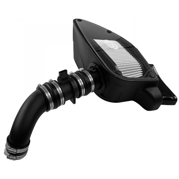 S&B 75-5099D-BKJF Cold Air Intake For 10-14 VW 2.0L TDI , 2015 VW Jetta 2.0L TDI Dry Extendable White S&B - Truck Part Superstore