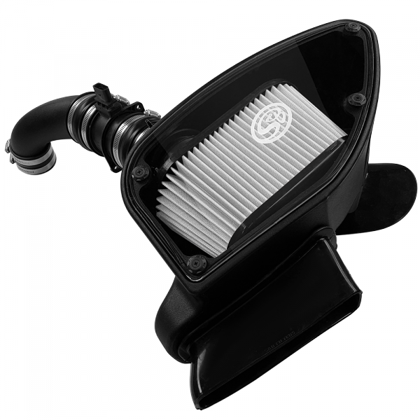 S&B 75-5099D-BKJF Cold Air Intake For 10-14 VW 2.0L TDI , 2015 VW Jetta 2.0L TDI Dry Extendable White S&B - Truck Part Superstore