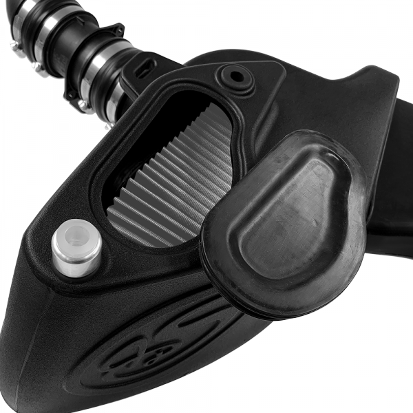 S&B 75-5099D-BKJF Cold Air Intake For 10-14 VW 2.0L TDI , 2015 VW Jetta 2.0L TDI Dry Extendable White S&B - Truck Part Superstore