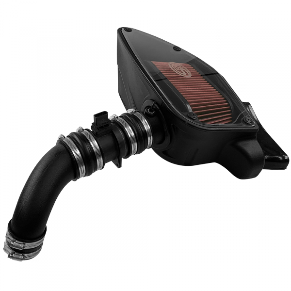 S&B 75-5099-BKJF Cold Air Intake For 10-14 VW 2.0L TDI , 2015 VW Jetta 2.0L TDI Cotton Cleanable Red S&B - Truck Part Superstore