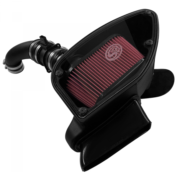 S&B 75-5099-BKJF Cold Air Intake For 10-14 VW 2.0L TDI , 2015 VW Jetta 2.0L TDI Cotton Cleanable Red S&B - Truck Part Superstore