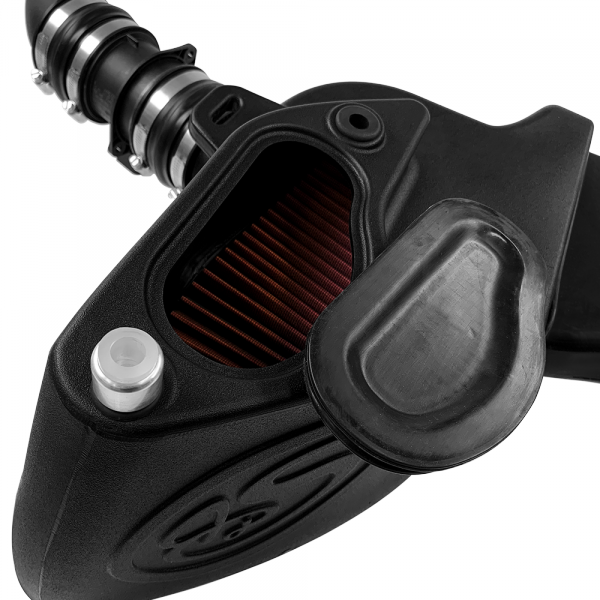 S&B 75-5099-BKJF Cold Air Intake For 10-14 VW 2.0L TDI , 2015 VW Jetta 2.0L TDI Cotton Cleanable Red S&B - Truck Part Superstore