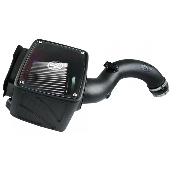 S&B 75-5101D-BKJF Cold Air Intake For 01-04 Chevrolet Silverado GMC Sierra V8-6.6L LB7 Duramax Dry Extendable White S&B - Truck Part Superstore