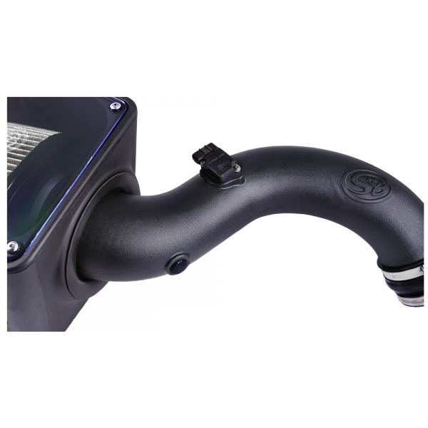 S&B 75-5101D-BKJF Cold Air Intake For 01-04 Chevrolet Silverado GMC Sierra V8-6.6L LB7 Duramax Dry Extendable White S&B - Truck Part Superstore