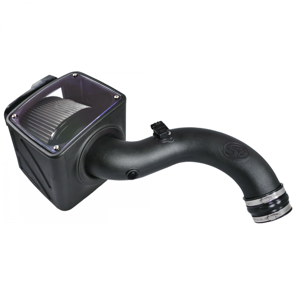 S&B 75-5101D-BKJF Cold Air Intake For 01-04 Chevrolet Silverado GMC Sierra V8-6.6L LB7 Duramax Dry Extendable White S&B - Truck Part Superstore