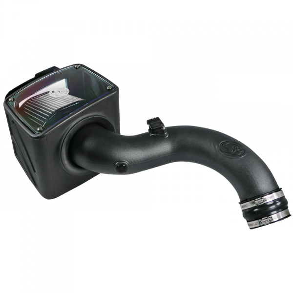 S&B 75-5101D-BKJF Cold Air Intake For 01-04 Chevrolet Silverado GMC Sierra V8-6.6L LB7 Duramax Dry Extendable White S&B - Truck Part Superstore