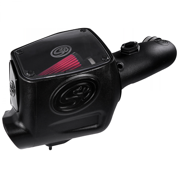 S&B 75-5105-BKJF Cold Air Intake For 08-10 Ford F250 F350 V8-6.4L Powerstroke Cotton Cleanable Red S&B - Truck Part Superstore
