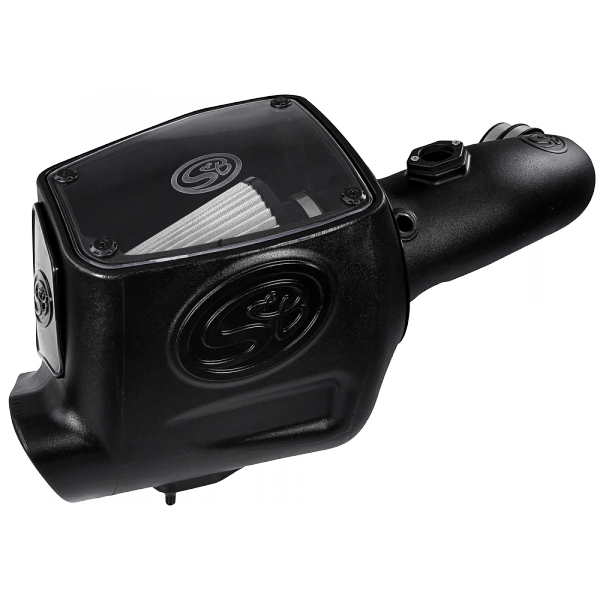 S&B 75-5105D-BKJF Cold Air Intake For 08-10 Ford F250 F350 V8-6.4L Powerstroke Dry Extendable White S&B - Truck Part Superstore