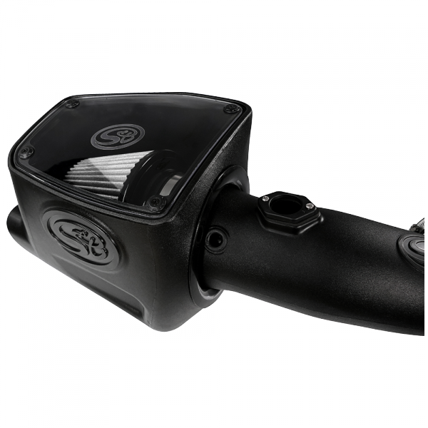 S&B 75-5105D-BKJF Cold Air Intake For 08-10 Ford F250 F350 V8-6.4L Powerstroke Dry Extendable White S&B - Truck Part Superstore