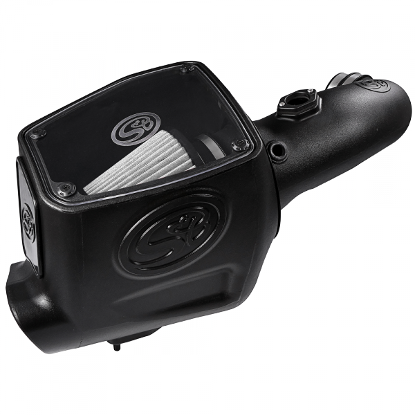 S&B 75-5105D-BKJF Cold Air Intake For 08-10 Ford F250 F350 V8-6.4L Powerstroke Dry Extendable White S&B - Truck Part Superstore