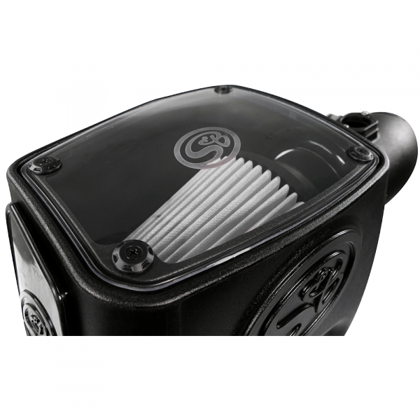 S&B 75-5105D-BKJF Cold Air Intake For 08-10 Ford F250 F350 V8-6.4L Powerstroke Dry Extendable White S&B - Truck Part Superstore