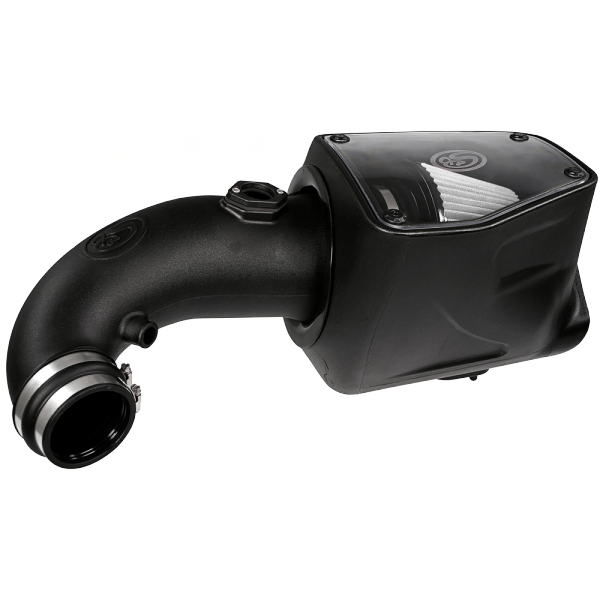 S&B 75-5105D-BKJF Cold Air Intake For 08-10 Ford F250 F350 V8-6.4L Powerstroke Dry Extendable White S&B - Truck Part Superstore