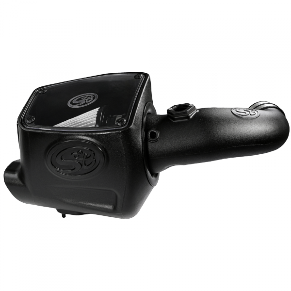 S&B 75-5105D-BKJF Cold Air Intake For 08-10 Ford F250 F350 V8-6.4L Powerstroke Dry Extendable White S&B - Truck Part Superstore