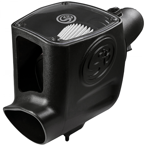 S&B 75-5105D-BKJF Cold Air Intake For 08-10 Ford F250 F350 V8-6.4L Powerstroke Dry Extendable White S&B - Truck Part Superstore