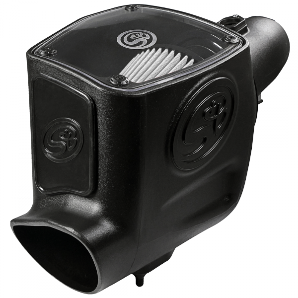 S&B 75-5105D-BKJF Cold Air Intake For 08-10 Ford F250 F350 V8-6.4L Powerstroke Dry Extendable White S&B - Truck Part Superstore