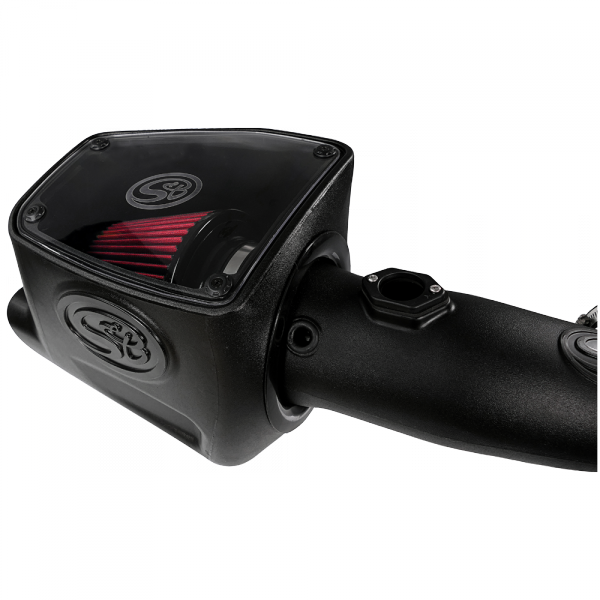 S&B 75-5105-BKJF Cold Air Intake For 08-10 Ford F250 F350 V8-6.4L Powerstroke Cotton Cleanable Red S&B - Truck Part Superstore
