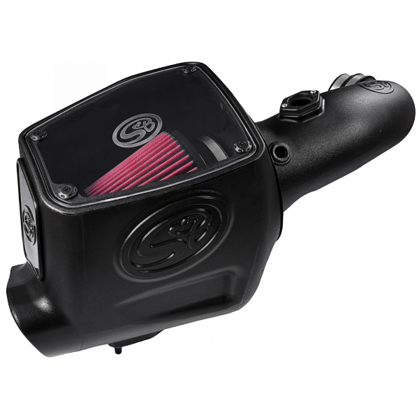 S&B 75-5105-BKJF Cold Air Intake For 08-10 Ford F250 F350 V8-6.4L Powerstroke Cotton Cleanable Red S&B - Truck Part Superstore