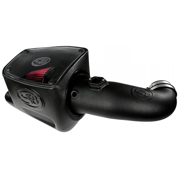S&B 75-5105-BKJF Cold Air Intake For 08-10 Ford F250 F350 V8-6.4L Powerstroke Cotton Cleanable Red S&B - Truck Part Superstore