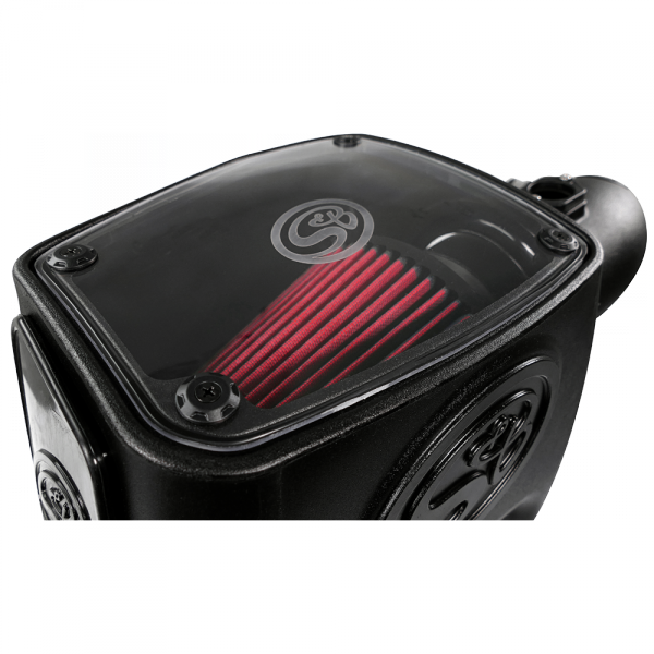 S&B 75-5105-BKJF Cold Air Intake For 08-10 Ford F250 F350 V8-6.4L Powerstroke Cotton Cleanable Red S&B - Truck Part Superstore