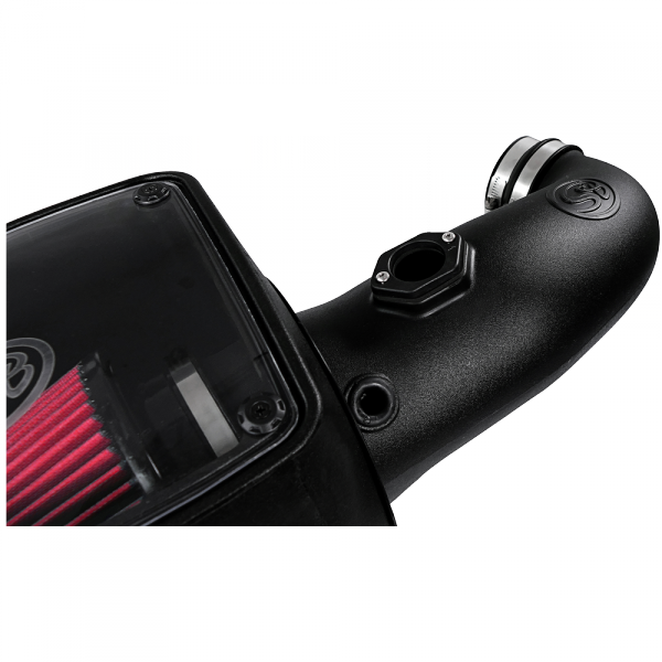 S&B 75-5105-BKJF Cold Air Intake For 08-10 Ford F250 F350 V8-6.4L Powerstroke Cotton Cleanable Red S&B - Truck Part Superstore