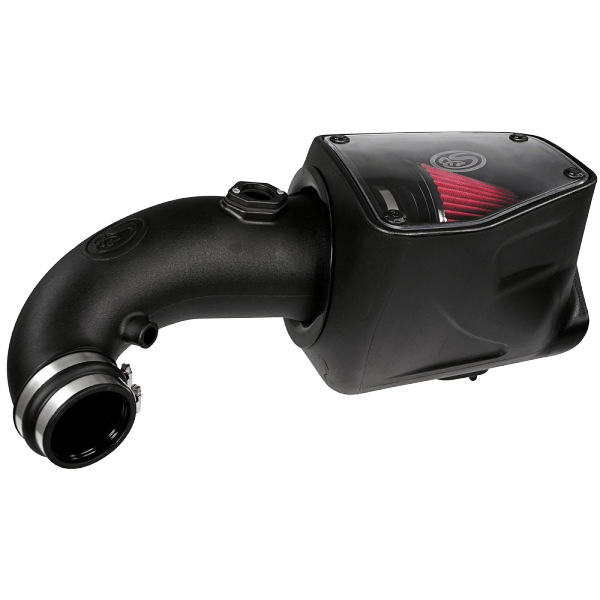 S&B 75-5105-BKJF Cold Air Intake For 08-10 Ford F250 F350 V8-6.4L Powerstroke Cotton Cleanable Red S&B - Truck Part Superstore