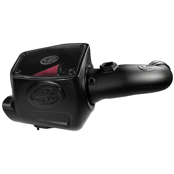 S&B 75-5105-BKJF Cold Air Intake For 08-10 Ford F250 F350 V8-6.4L Powerstroke Cotton Cleanable Red S&B - Truck Part Superstore