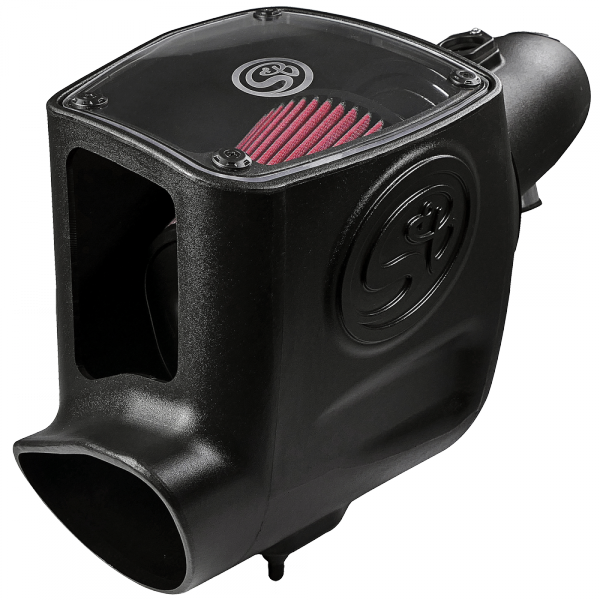 S&B 75-5105-BKJF Cold Air Intake For 08-10 Ford F250 F350 V8-6.4L Powerstroke Cotton Cleanable Red S&B - Truck Part Superstore