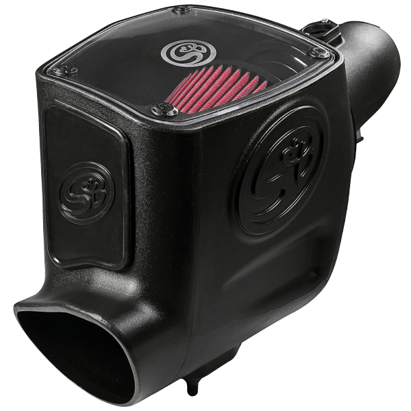 S&B 75-5105-BKJF Cold Air Intake For 08-10 Ford F250 F350 V8-6.4L Powerstroke Cotton Cleanable Red S&B - Truck Part Superstore