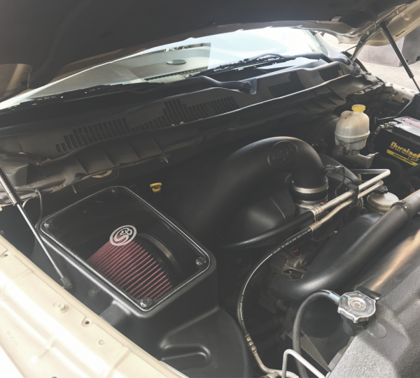 S&B 75-5106D-BKJF Cold Air Intake For 09-18 Dodge Ram 1500/ 2500/ 3500 Hemi V8-5.7L Dry Extendable White S&B - Truck Part Superstore